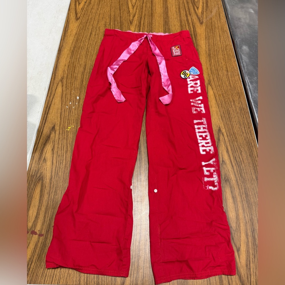 pink vs lowrise rare pajama pants